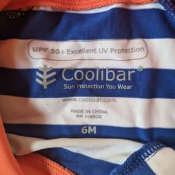 Coolibar Infant Sun/swimsuit 6 months - Picture 2 of 2